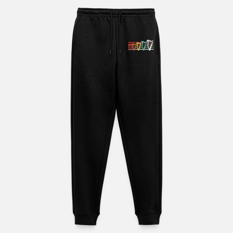 Harfe Harfen - Männer Premium Bio Jogginghose - Schwarz