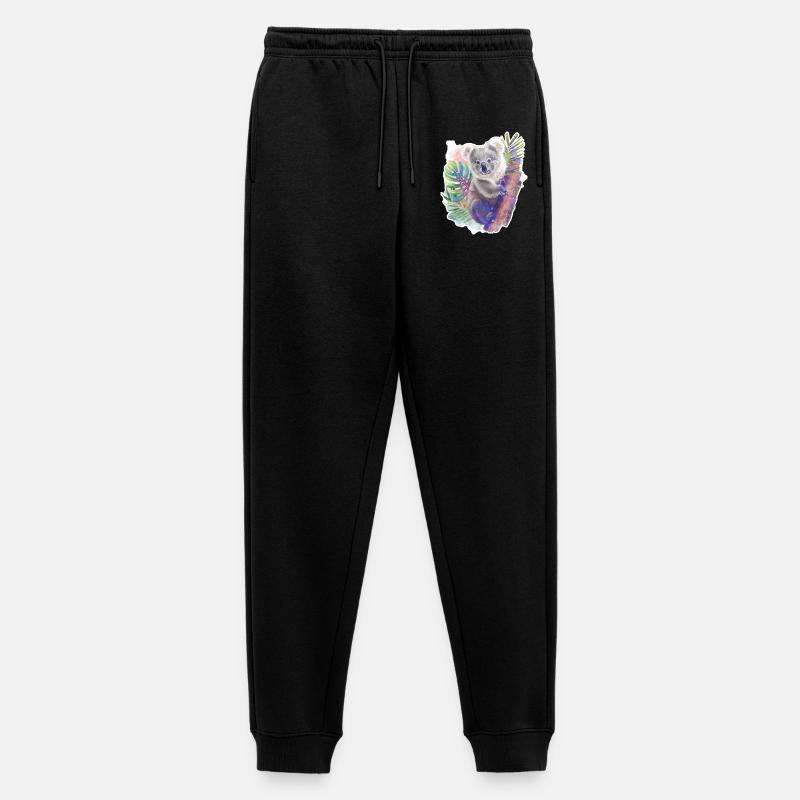 Koala | Koala Bär - Männer Premium Bio Jogginghose - Schwarz