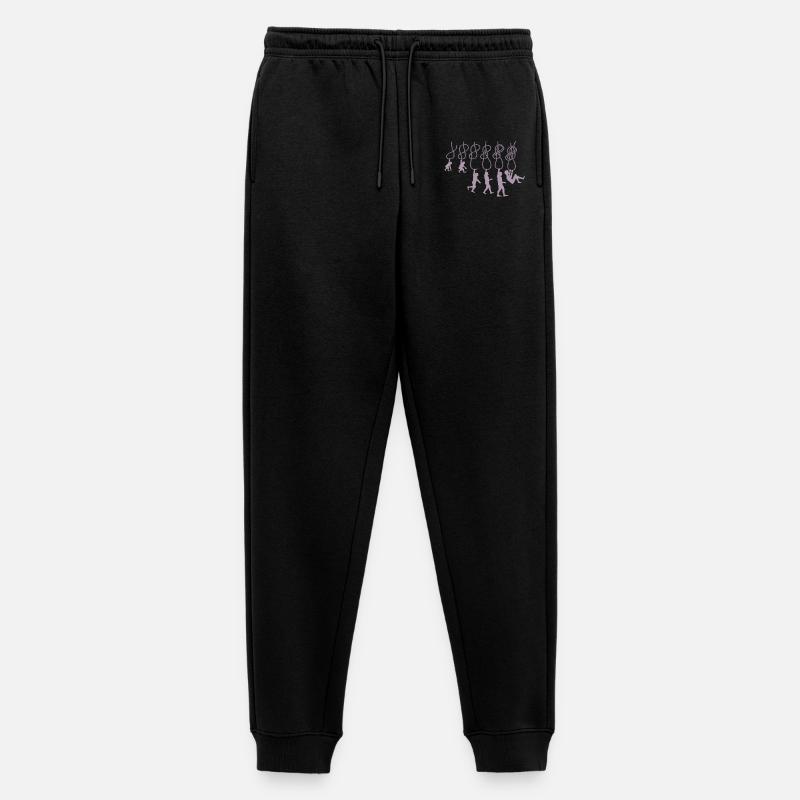 Evolution Klettern Kletterknoten Achter Knoten - Männer Premium Bio Jogginghose - Schwarz