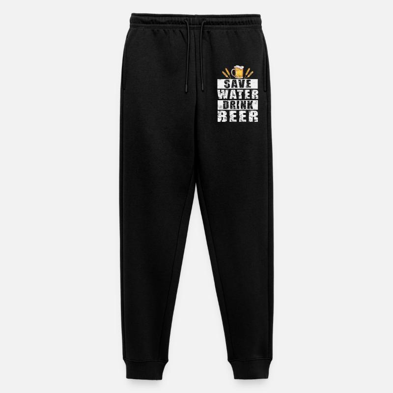 Bier - Männer Premium Bio Jogginghose - Schwarz