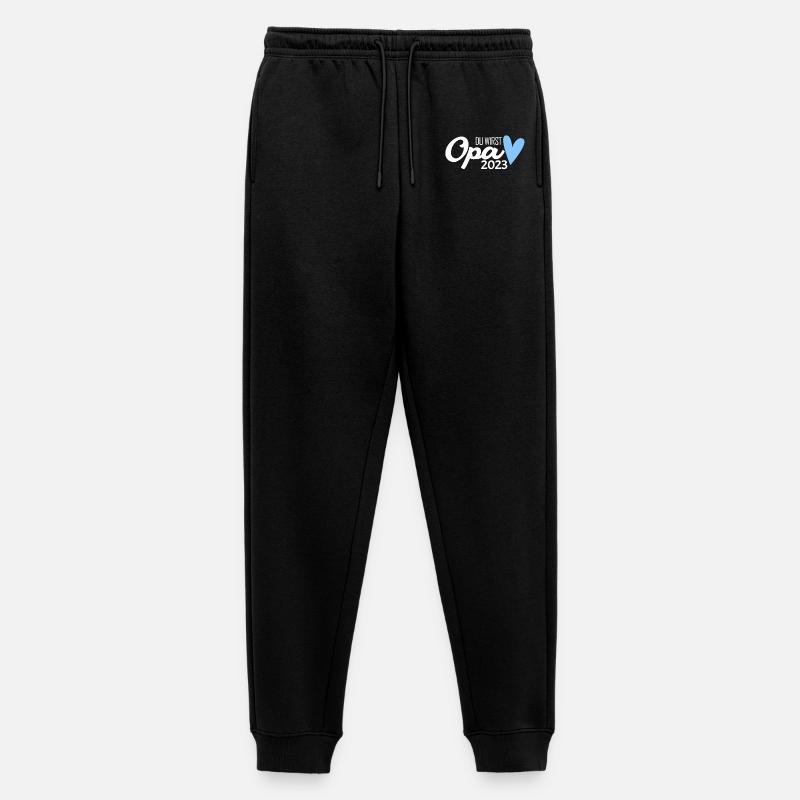 Opa 2023 loading - Männer Premium Bio Jogginghose - Schwarz