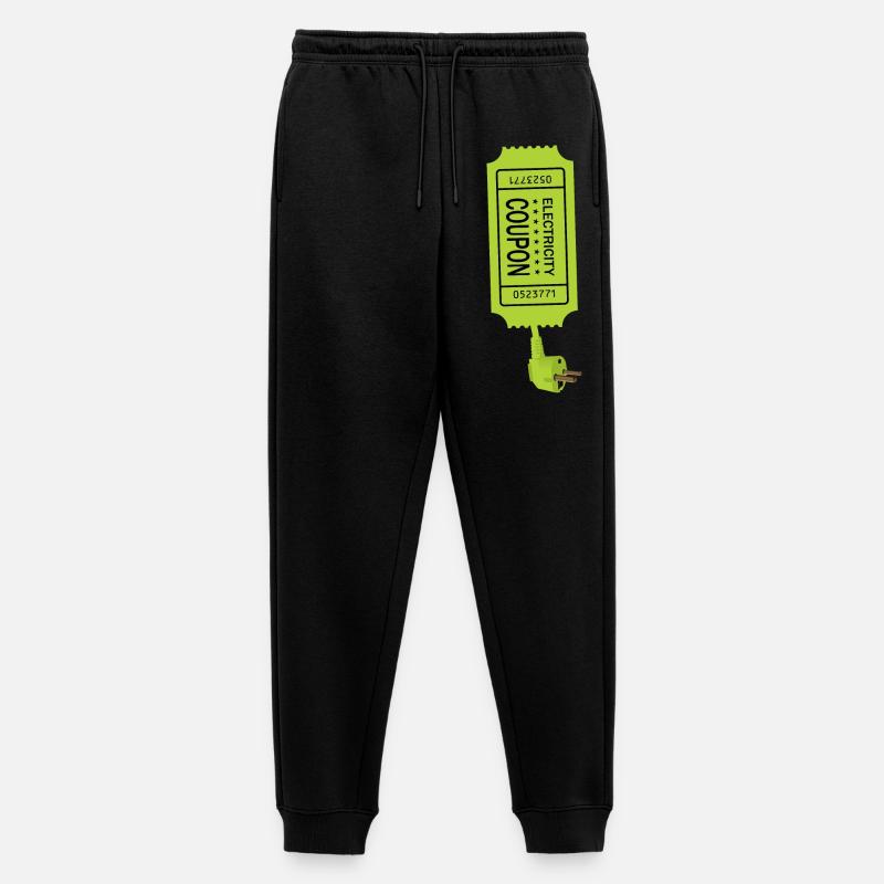 Strom Coupon - Männer Premium Bio Jogginghose - Schwarz