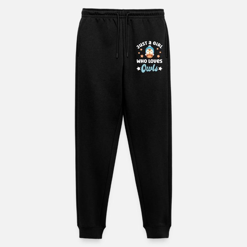 Eule Eulen - Männer Premium Bio Jogginghose - Schwarz
