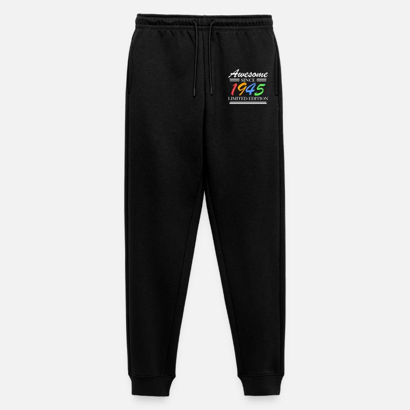 1945 - Männer Premium Bio Jogginghose - Schwarz