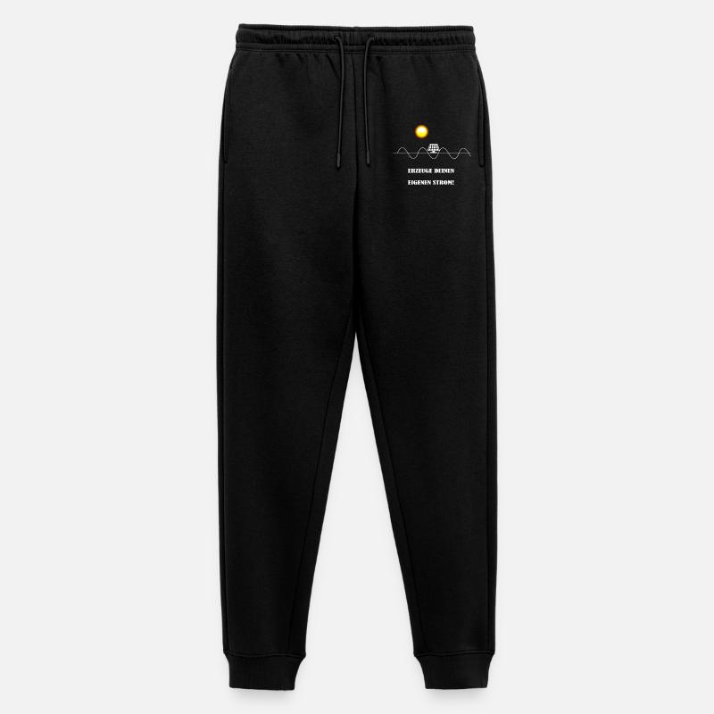 Eigenen Strom erzeugen Solar Design - Männer Premium Bio Jogginghose - Schwarz