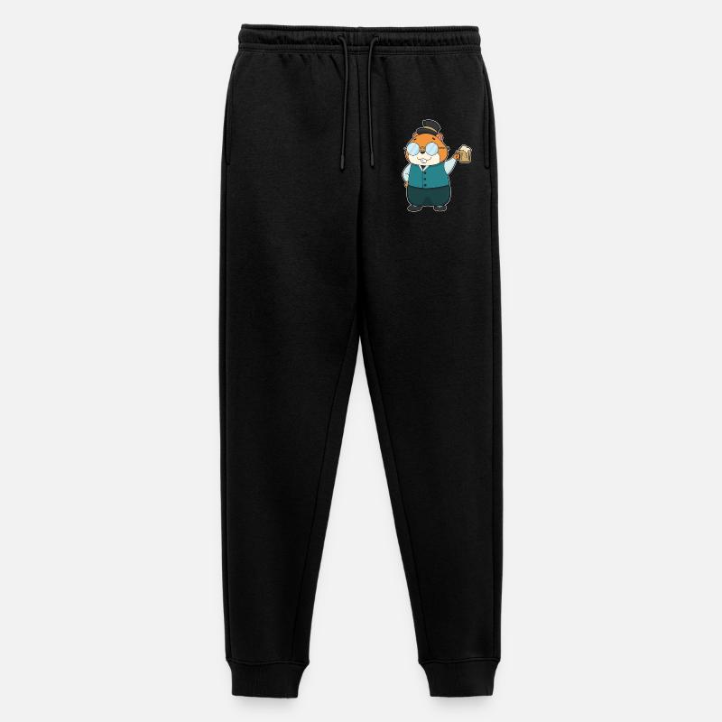 Hamster Bier - Männer Premium Bio Jogginghose - Schwarz