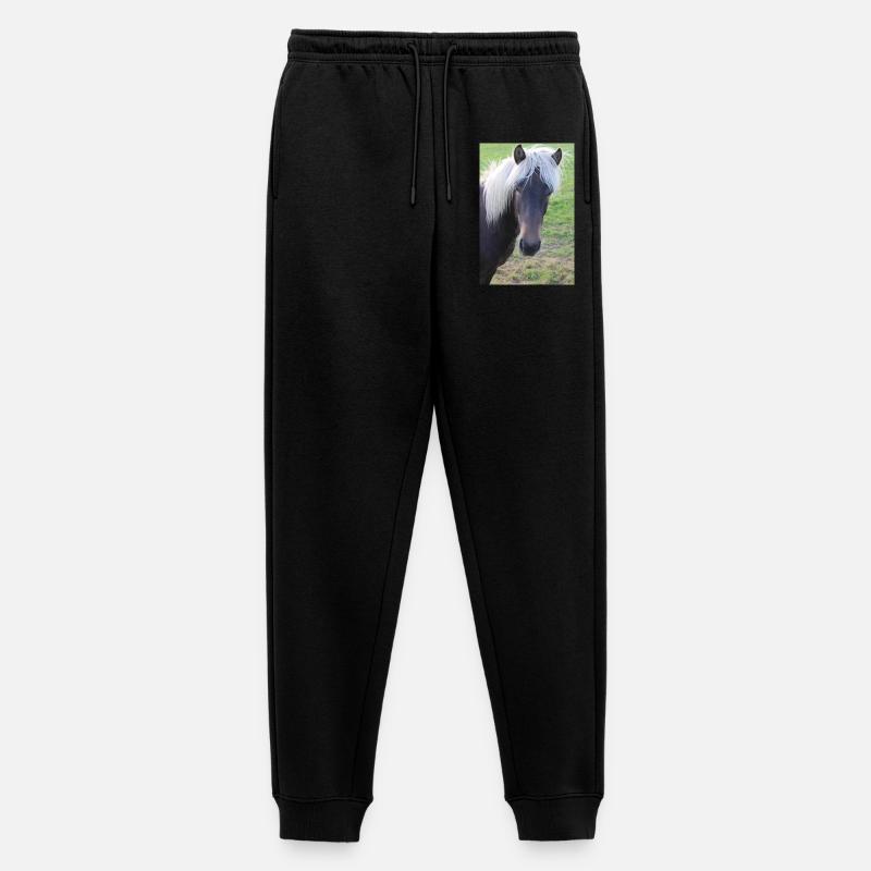 Pferd Pferdeposter - Männer Premium Bio Jogginghose - Schwarz