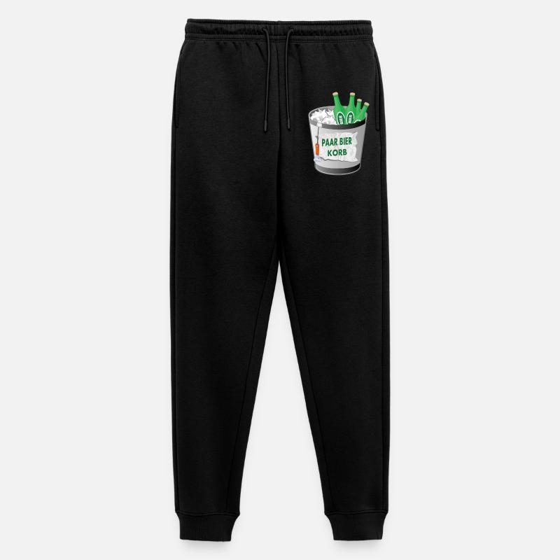 Paar Bier Korb - Männer Premium Bio Jogginghose - Schwarz