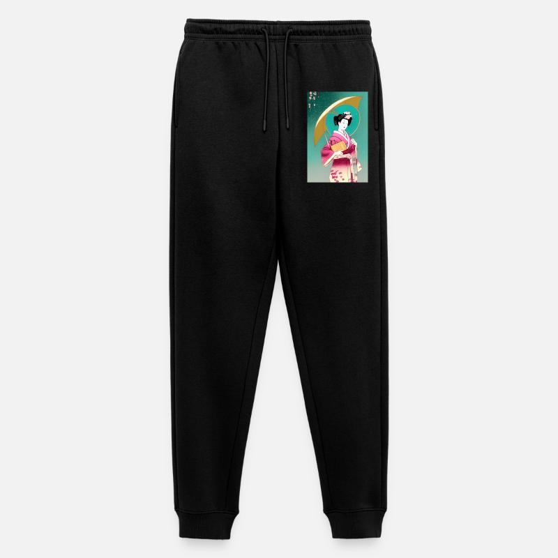 Geisha 2 - Männer Premium Bio Jogginghose - Schwarz
