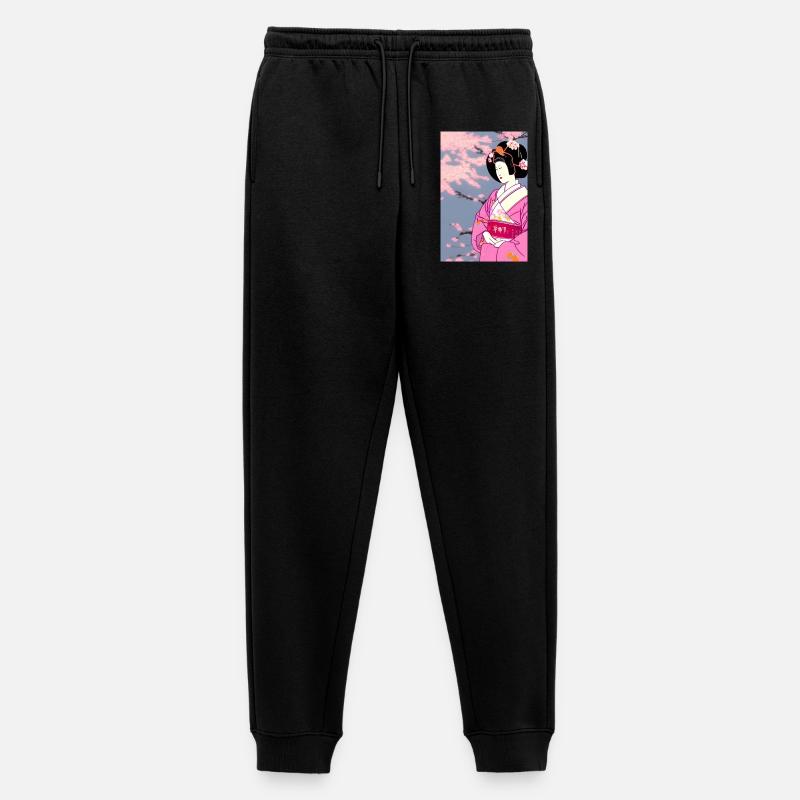 Geisha 3 - Männer Premium Bio Jogginghose - Schwarz