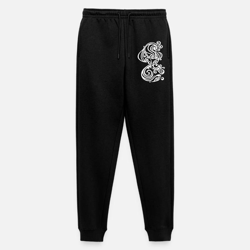 Seepferd - Männer Premium Bio Jogginghose - Schwarz