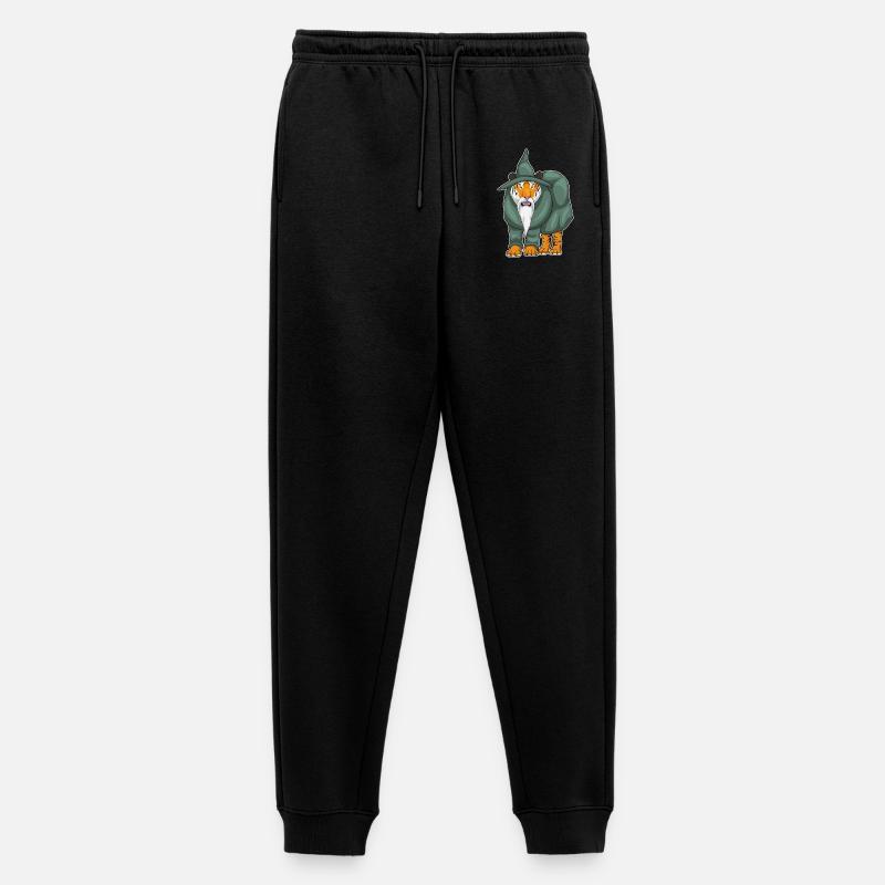 Tiger Zauberer - Männer Premium Bio Jogginghose - Schwarz