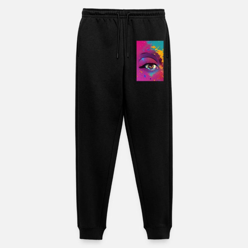 Abstrakte Kunst - Männer Premium Bio Jogginghose - Schwarz