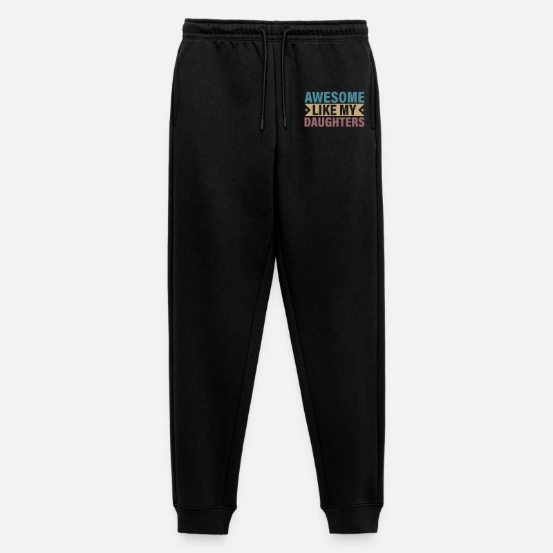 Weibliche Eltern-Pride-Botschaft - Männer Premium Bio Jogginghose - Schwarz