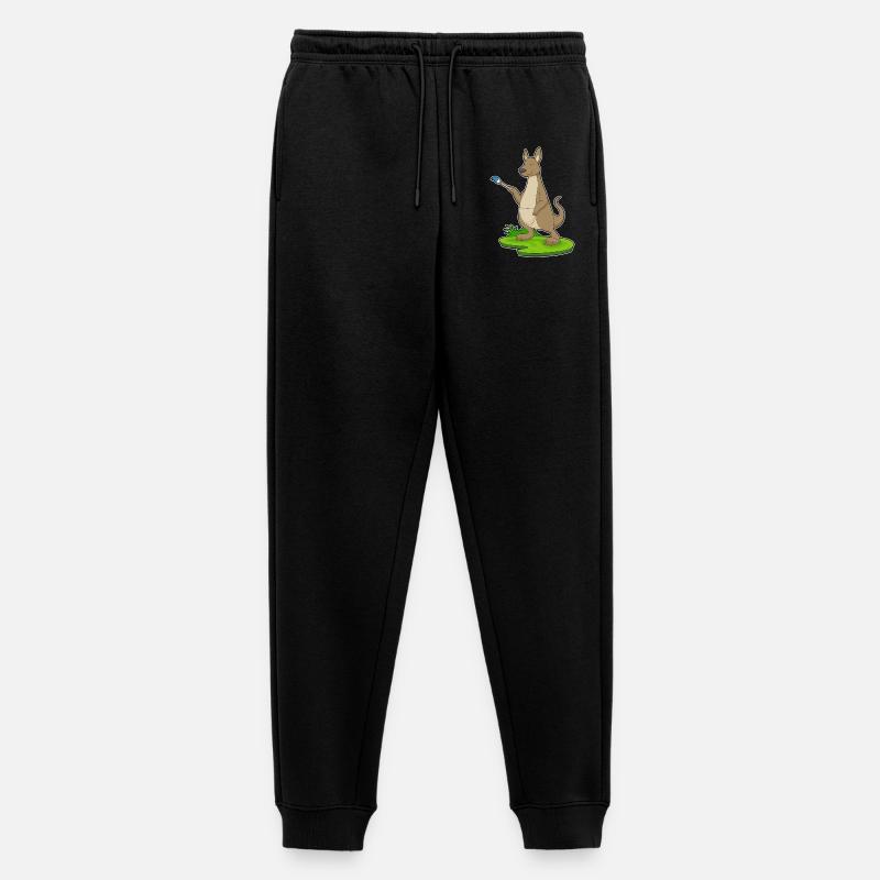 Känguru Malen Pinsel - Männer Premium Bio Jogginghose - Schwarz