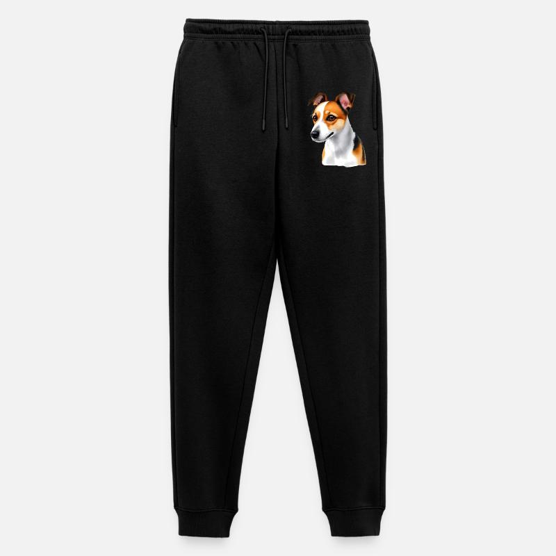 Jack Russel - Männer Premium Bio Jogginghose - Schwarz