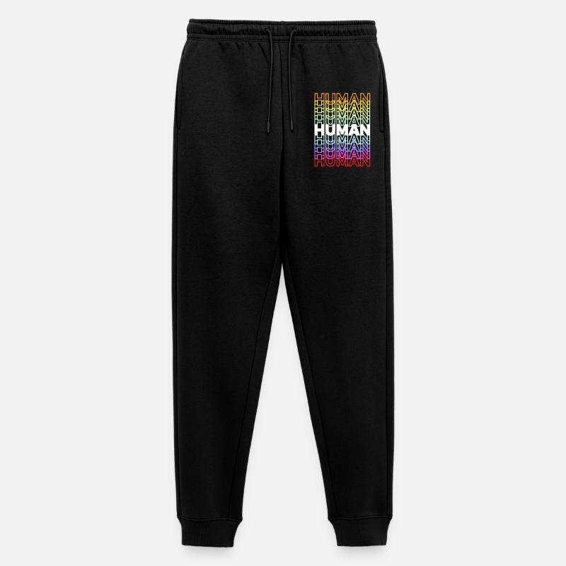 Human Pride LGBT - Männer Premium Bio Jogginghose - Schwarz