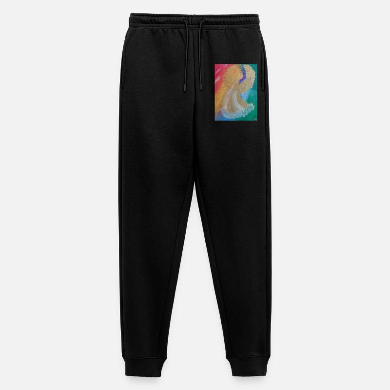 Regenbogenengel - Engel des Einklangs - Engelbild - Männer Premium Bio Jogginghose - Schwarz