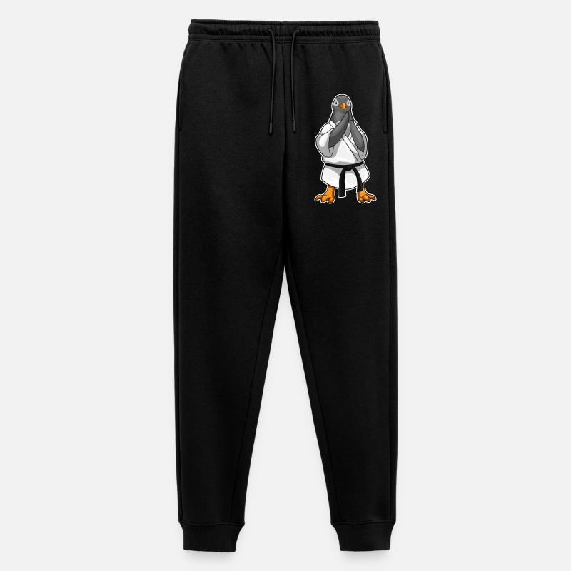 Pinguin Karate Kampfkunst - Männer Premium Bio Jogginghose - Schwarz