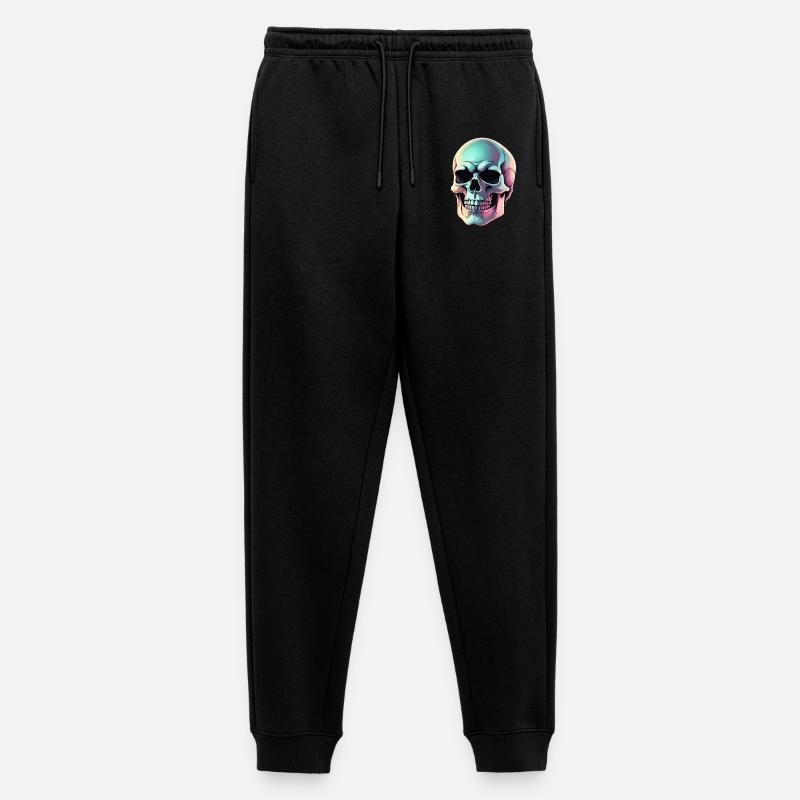 Printflow Skull - Männer Premium Bio Jogginghose - Schwarz