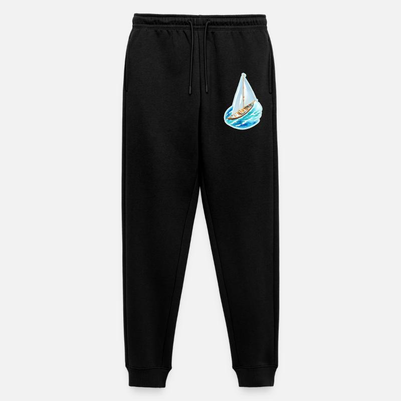 Segelschiff - Männer Premium Bio Jogginghose - Schwarz