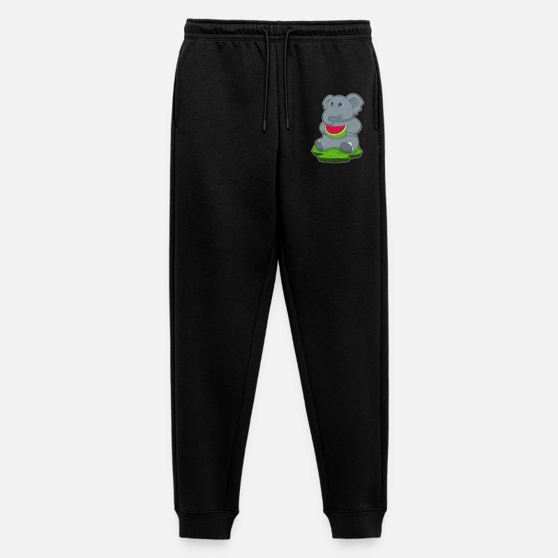 Éléphant Pastèque Fruit - Pantalon de jogging Premium bio Homme - noir