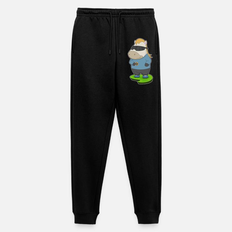 Pferd Donut - Männer Premium Bio Jogginghose - Schwarz