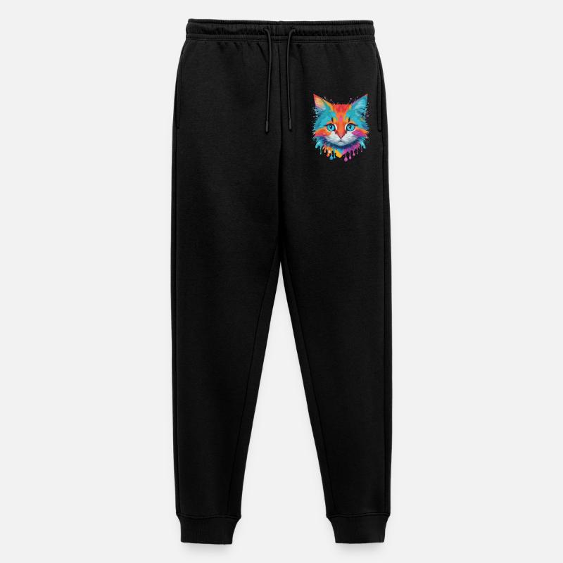 Niedliche Katze - Männer Premium Bio Jogginghose - Schwarz