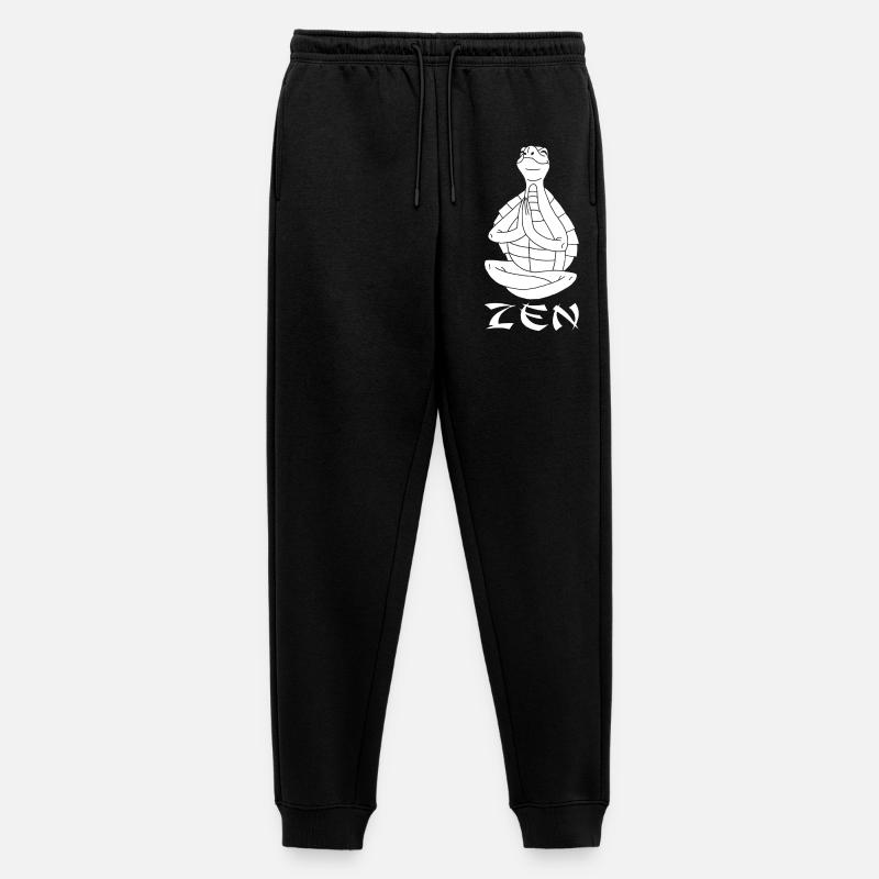Yogi Schildkröte (Weiß) - Männer Premium Bio Jogginghose - Schwarz