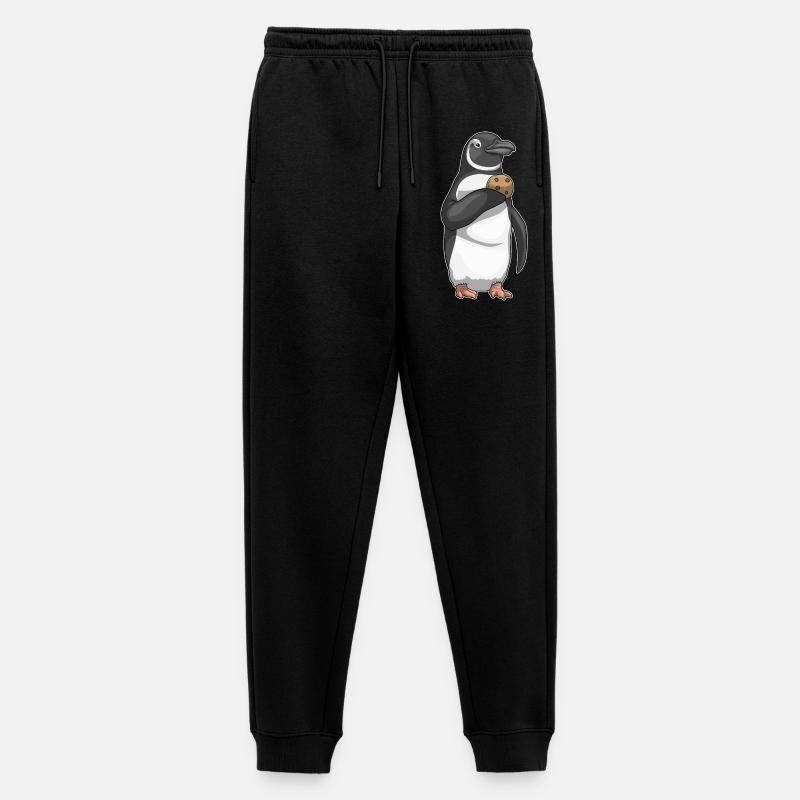 Pinguin Cookie - Männer Premium Bio Jogginghose - Schwarz