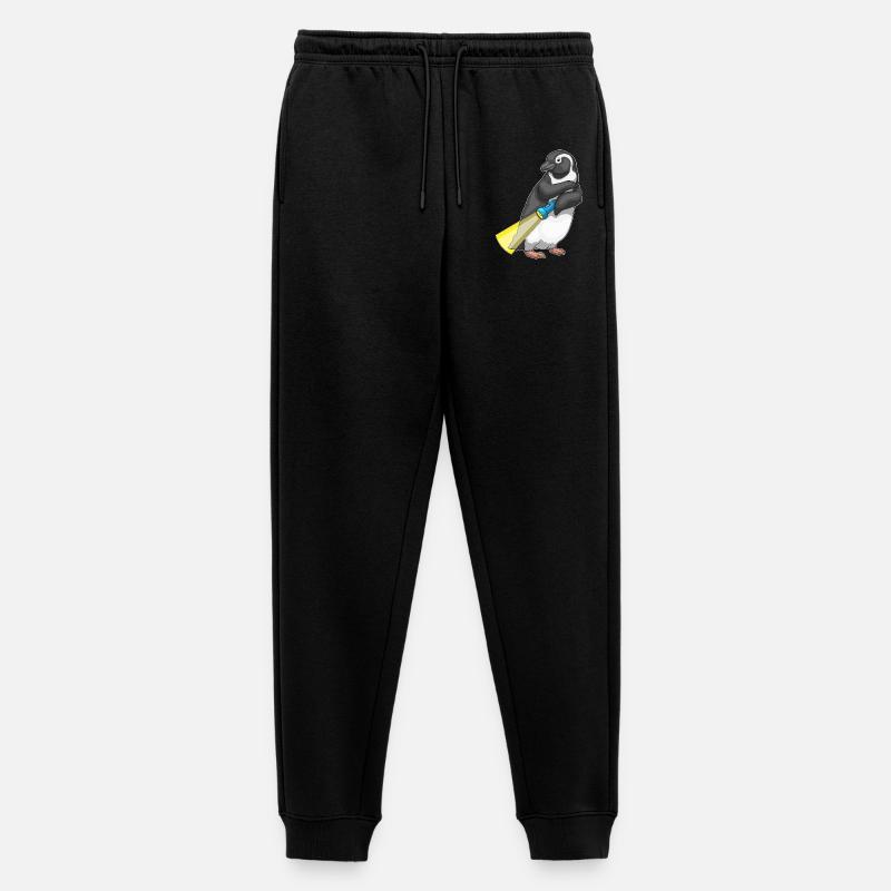 Penguin Flashlight - Men's Premium Organic Joggers - black