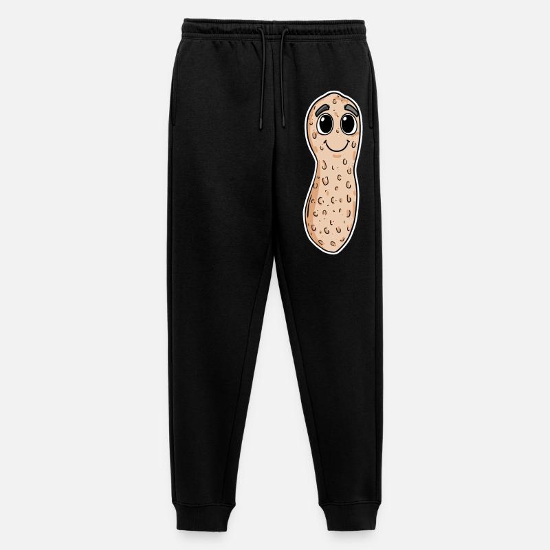 Erdnuss - Männer Premium Bio Jogginghose - Schwarz