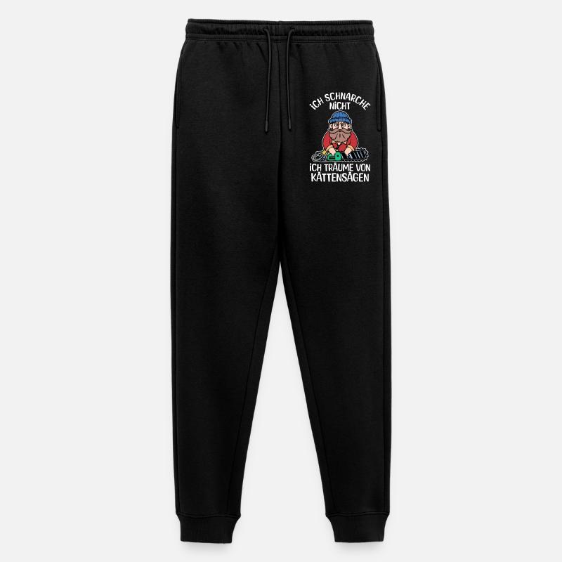 Bûcheron déclaration tronçonneuse boiseries bois - Pantalon de jogging Premium bio Homme - noir