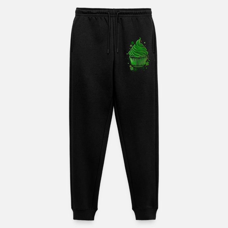 St Patricks Day Cupcake Muffin - Männer Premium Bio Jogginghose - Schwarz