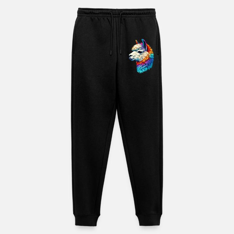 Alpaka - Männer Premium Bio Jogginghose - Schwarz