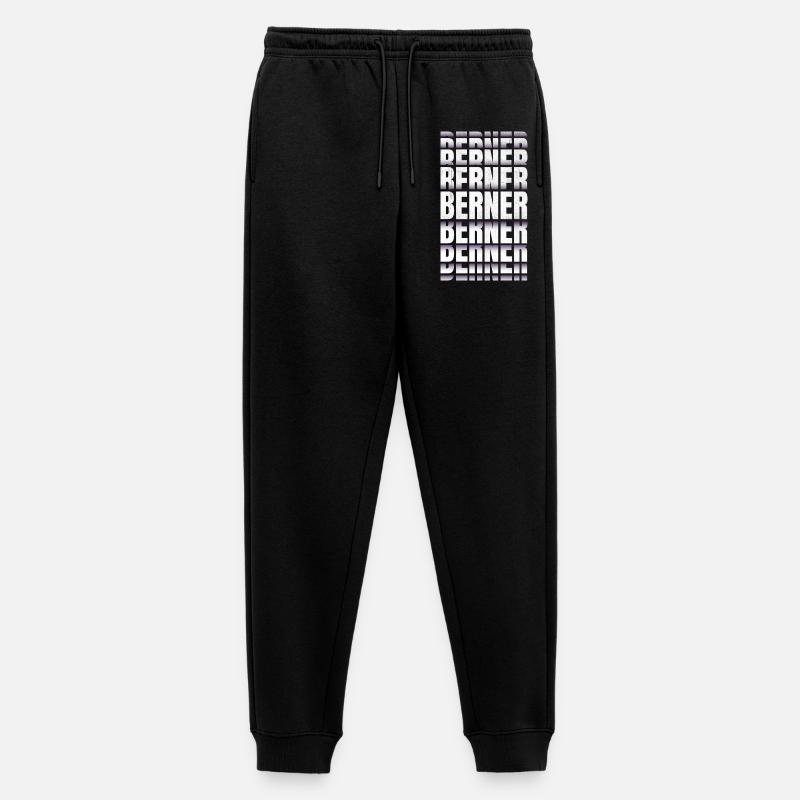 Berner Schweiz - Männer Premium Bio Jogginghose - Schwarz