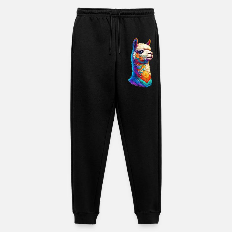 Alpaka - Männer Premium Bio Jogginghose - Schwarz