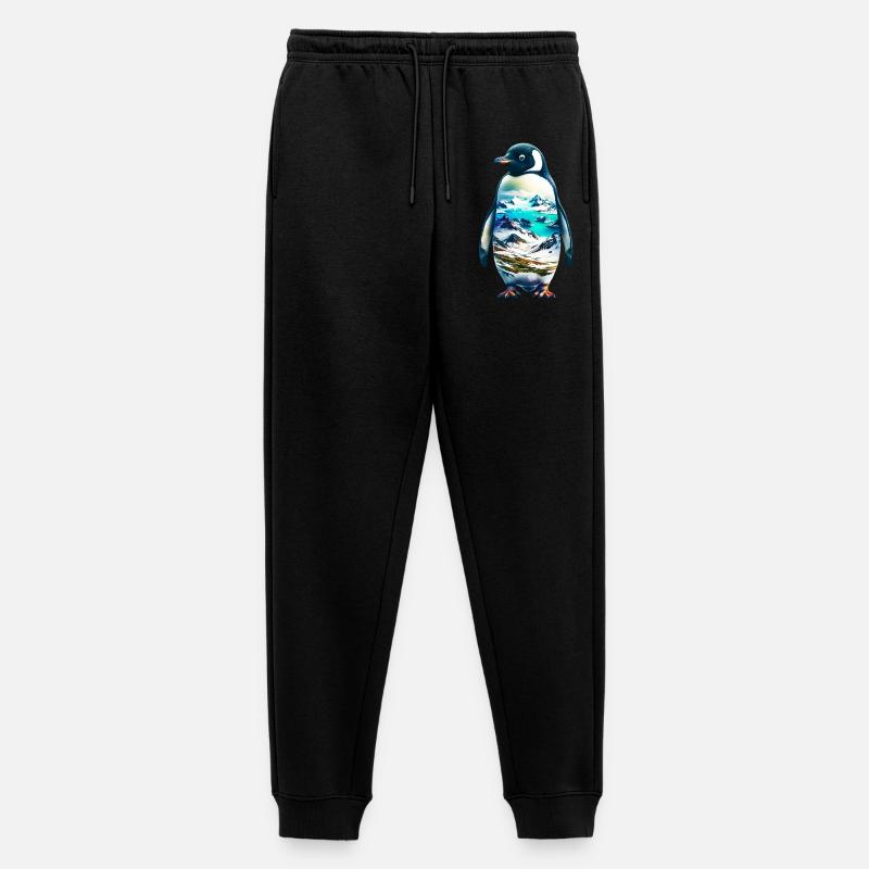 Pinguin - Männer Premium Bio Jogginghose - Schwarz