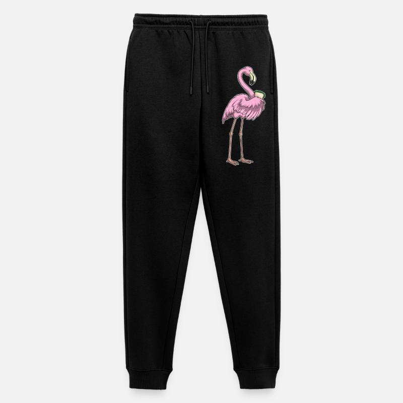 Flamingo Sandwich - Männer Premium Bio Jogginghose - Schwarz