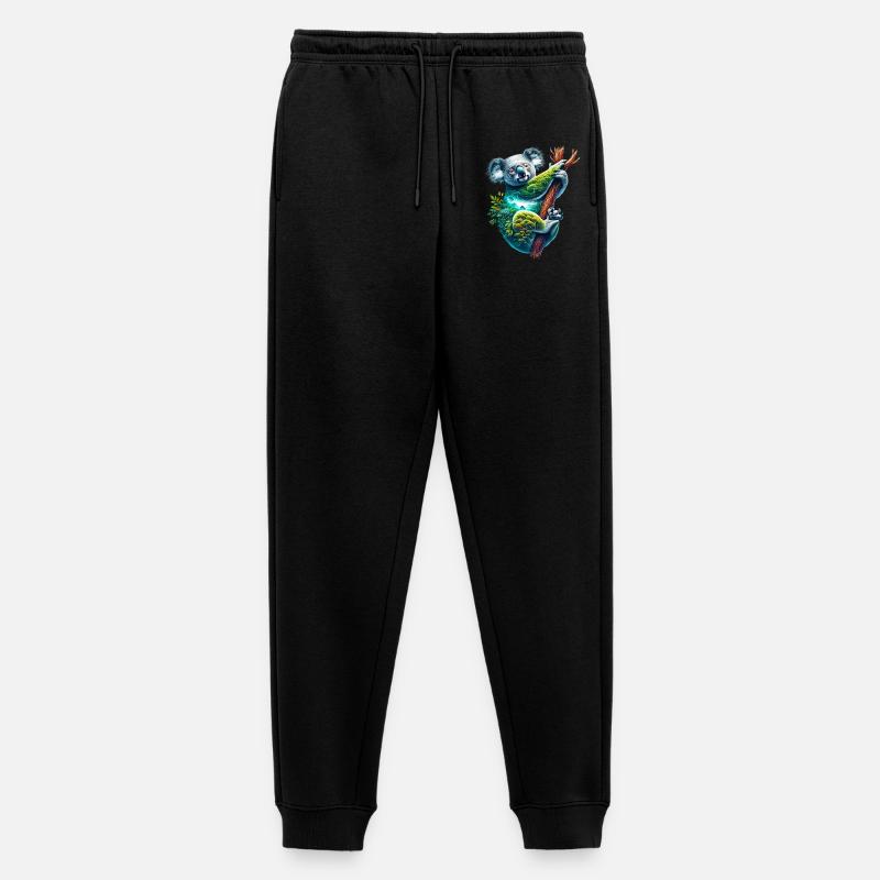 Koala - Männer Premium Bio Jogginghose - Schwarz