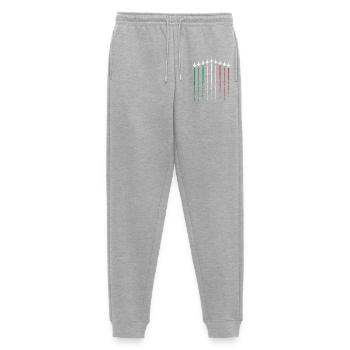 Flagge Hue Schwerter in Grün Weiß Rot - Männer Premium Bio Jogginghose - Grau meliert - Vorne - Thijin (182cm)