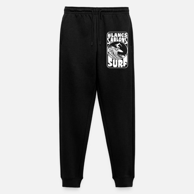 Der weiße Sand - Männer Premium Bio Jogginghose - Schwarz