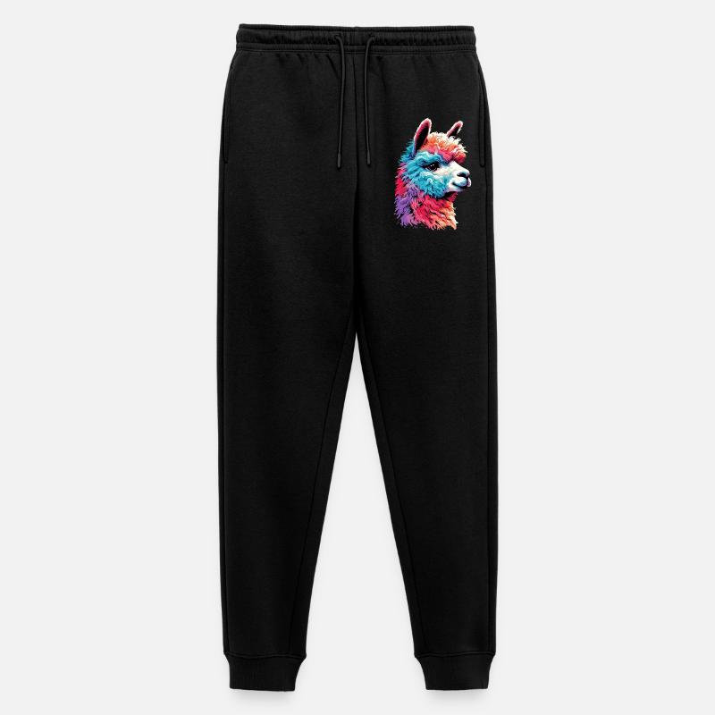 Alpaka - Männer Premium Bio Jogginghose - Schwarz