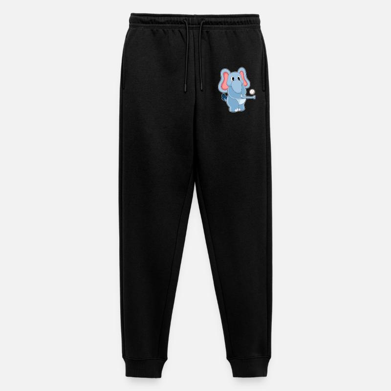 Elefant Baseball Sport - Männer Premium Bio Jogginghose - Schwarz