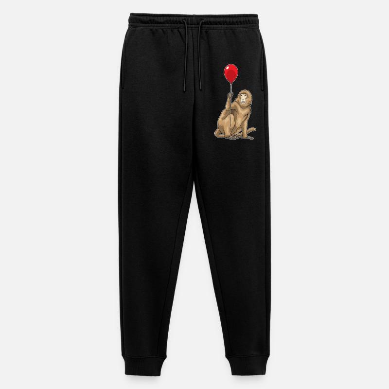 Affe Luftballon - Männer Premium Bio Jogginghose - Schwarz