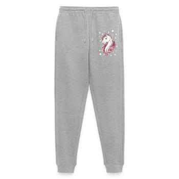 Cheval avec des étoiles - Pantalon de jogging Premium bio Homme - gris chiné - Devant - Thijin (182cm)