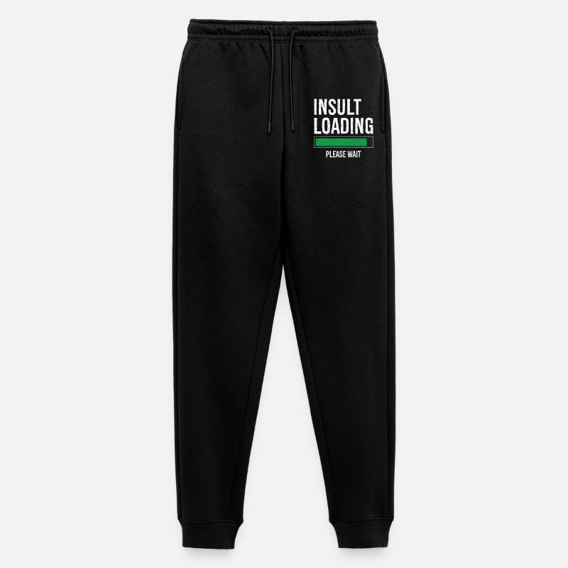 Beleidigung Laden bitte warten - Männer Premium Bio Jogginghose - Schwarz