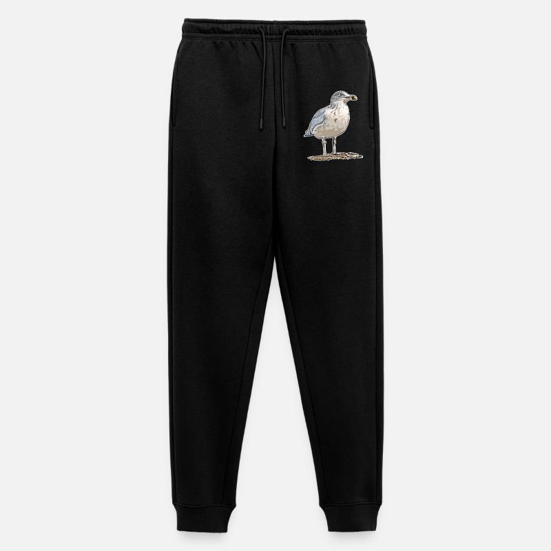 Möwe - Männer Premium Bio Jogginghose - Schwarz