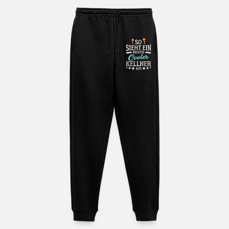 So sieht ein richtig cooler Kellner aus Bedienung - Männer Premium Bio Jogginghose - Schwarz