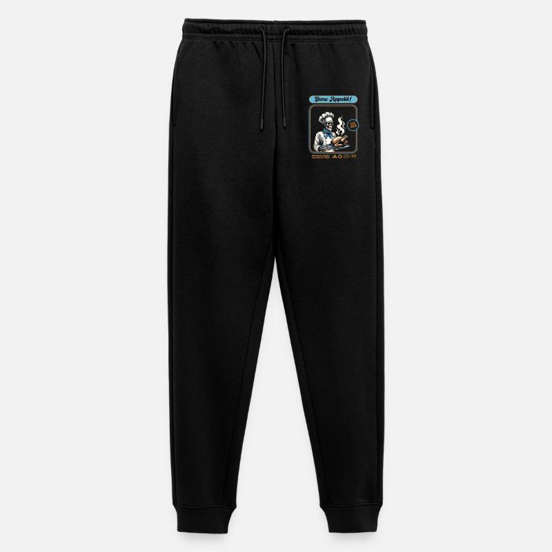 Skeleton Truthahn Koch - Männer Premium Bio Jogginghose - Schwarz